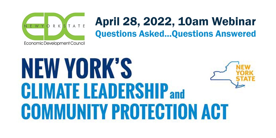 Presentation on the New York State Climate Action Council’s Draft Scoping Plan as part of the Climate Leadership and Community Protection Act